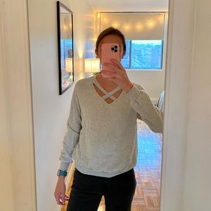 Gray sweater from Lulu’s